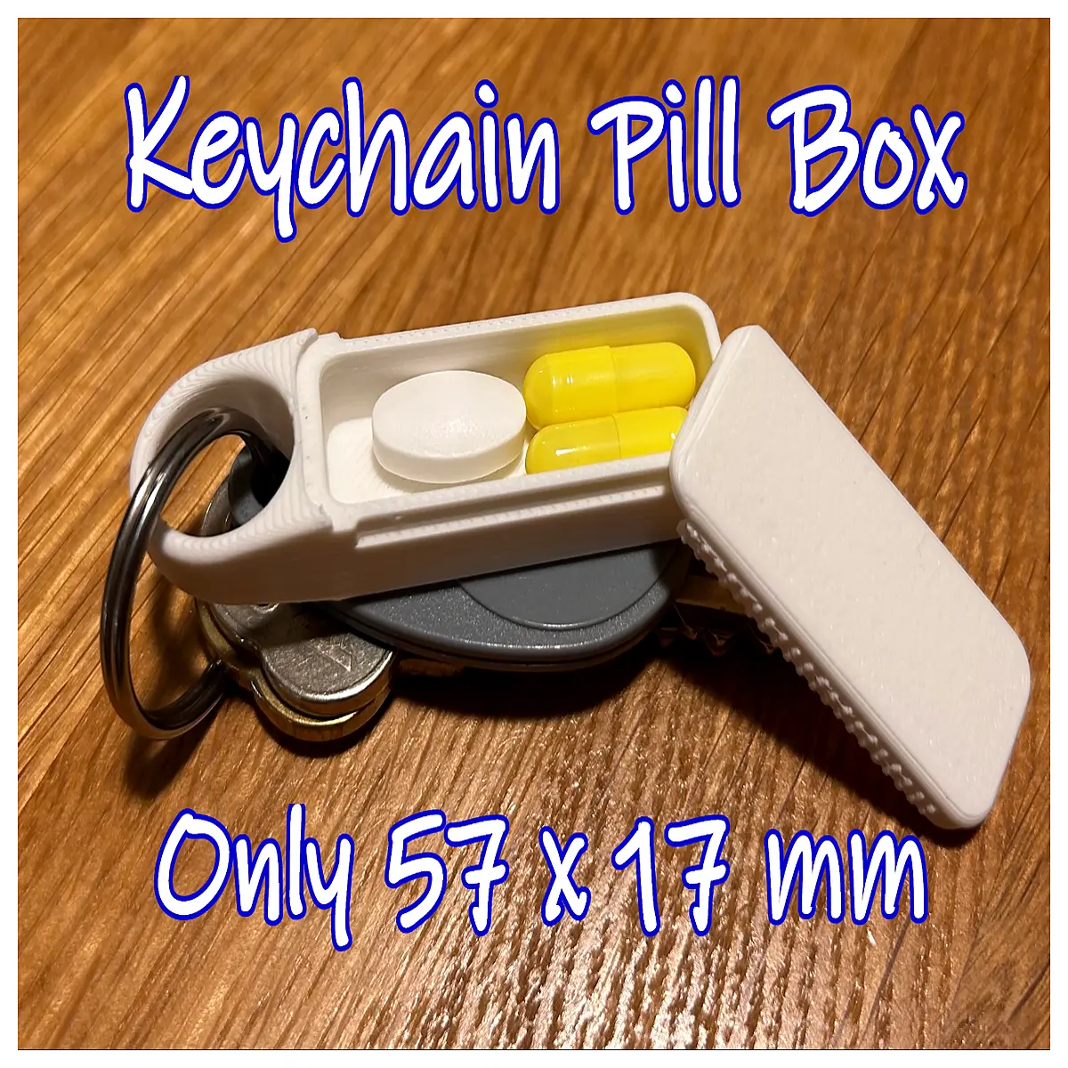 Key Chain Small Pill Box Portable Medicine Case Travel Essential Medication Organizer Pill Box Accessories