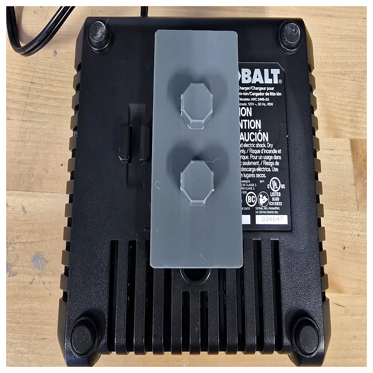 Kobalt Battery Charger Multi Plate Mounting Bracket Charging Accessory Car Battery Support Repair Tool Parts
