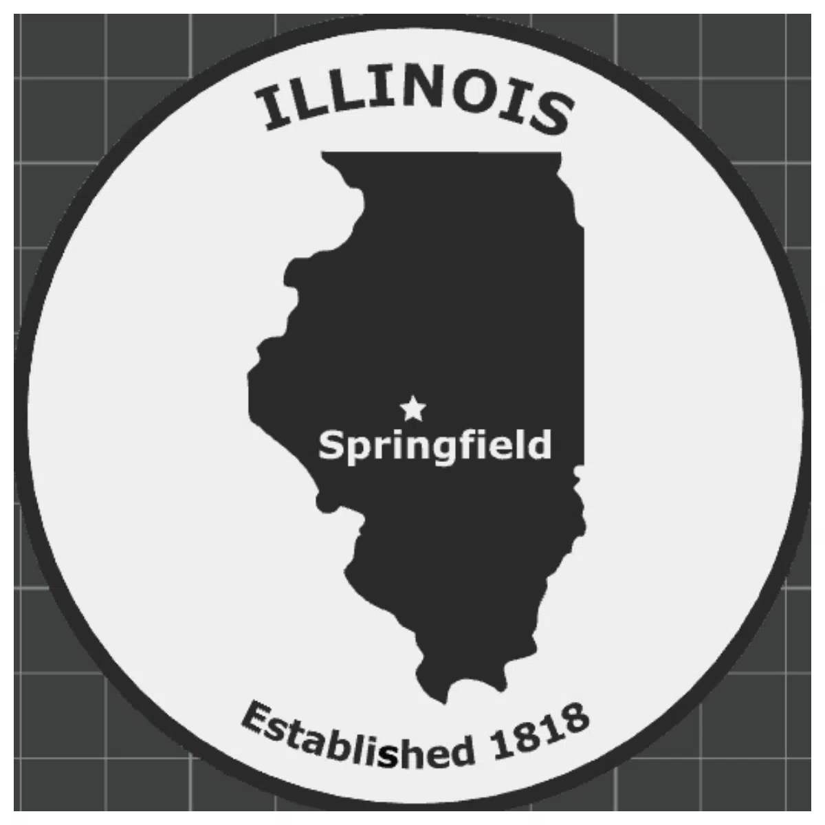 state souvenir coaster set il map cork drink mat for home bar decor travel gift idea
