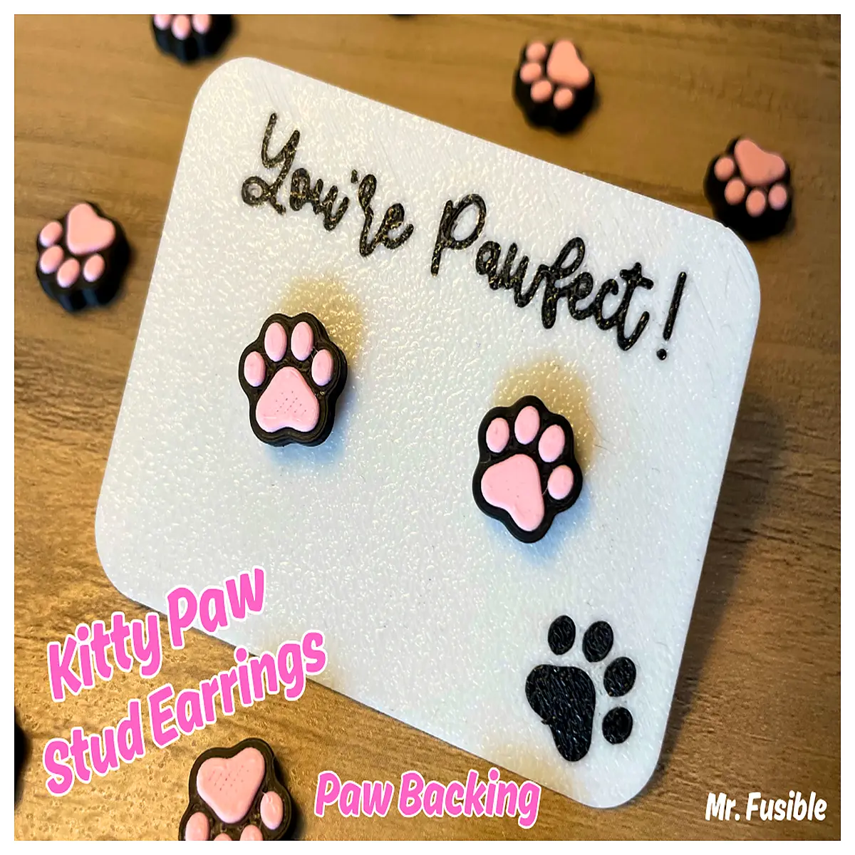 Cat Claw Earrings Kitten Ear Studs Cute Jewelry for Girls Student Gift Elegant Decoration Accessories