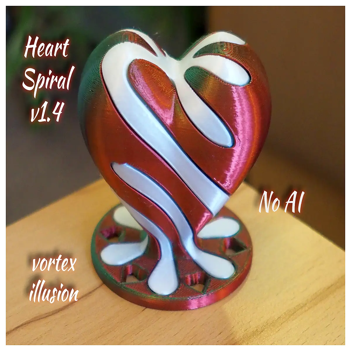 Valentine s Gift Stress Relief Spiral Vortex Illusion Toy Anxiety Relief Fidget Toy Calming Sensory Stimulation