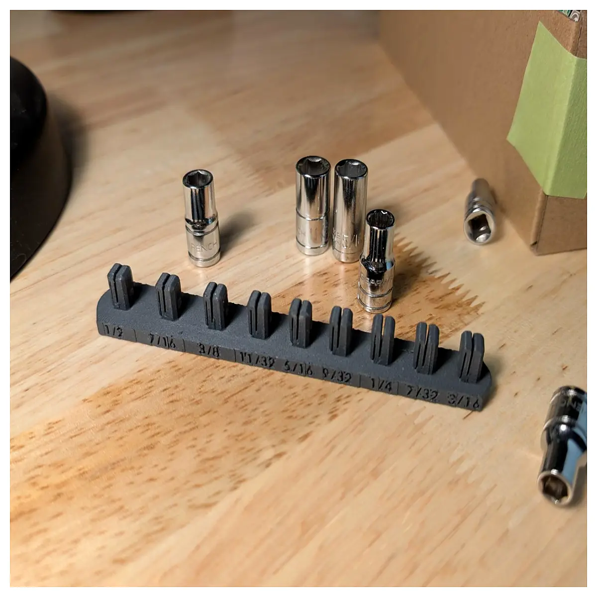 SAE Socket Set Automotive Socket Fasteners Car Parts Repair Tools Disassembly Installation Auto Accessories