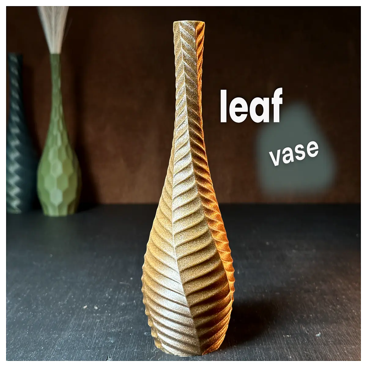 leaf shaped vase modern ceramic table centerpiece for dried flowers home decor