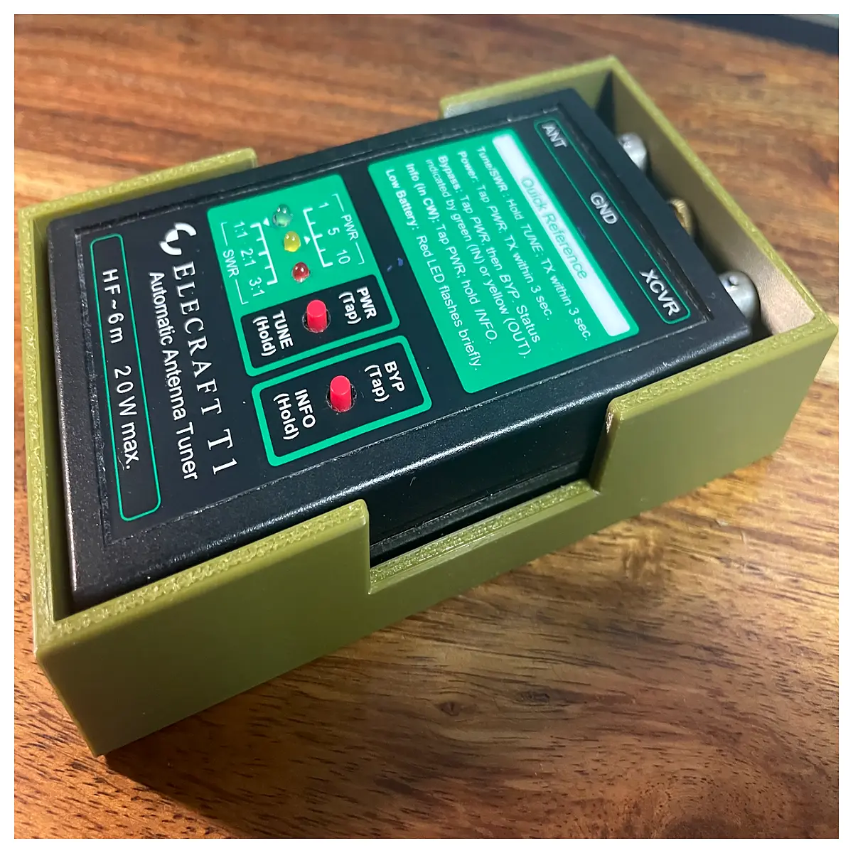 Elecraft T1 Tuner Case Storage Protection Extend Life Frequency Matcher Accessory