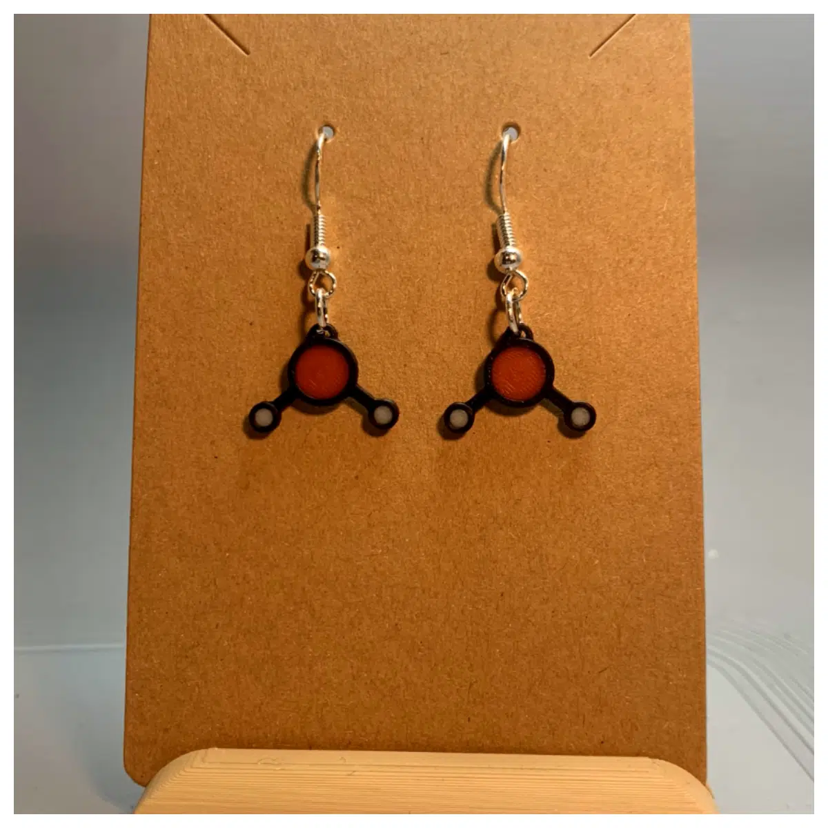 Water Molecule Earrings Women s Style Hydrogen Oxide Ring Earring Pure Ring Simple Fashion Elegant Girlfriend