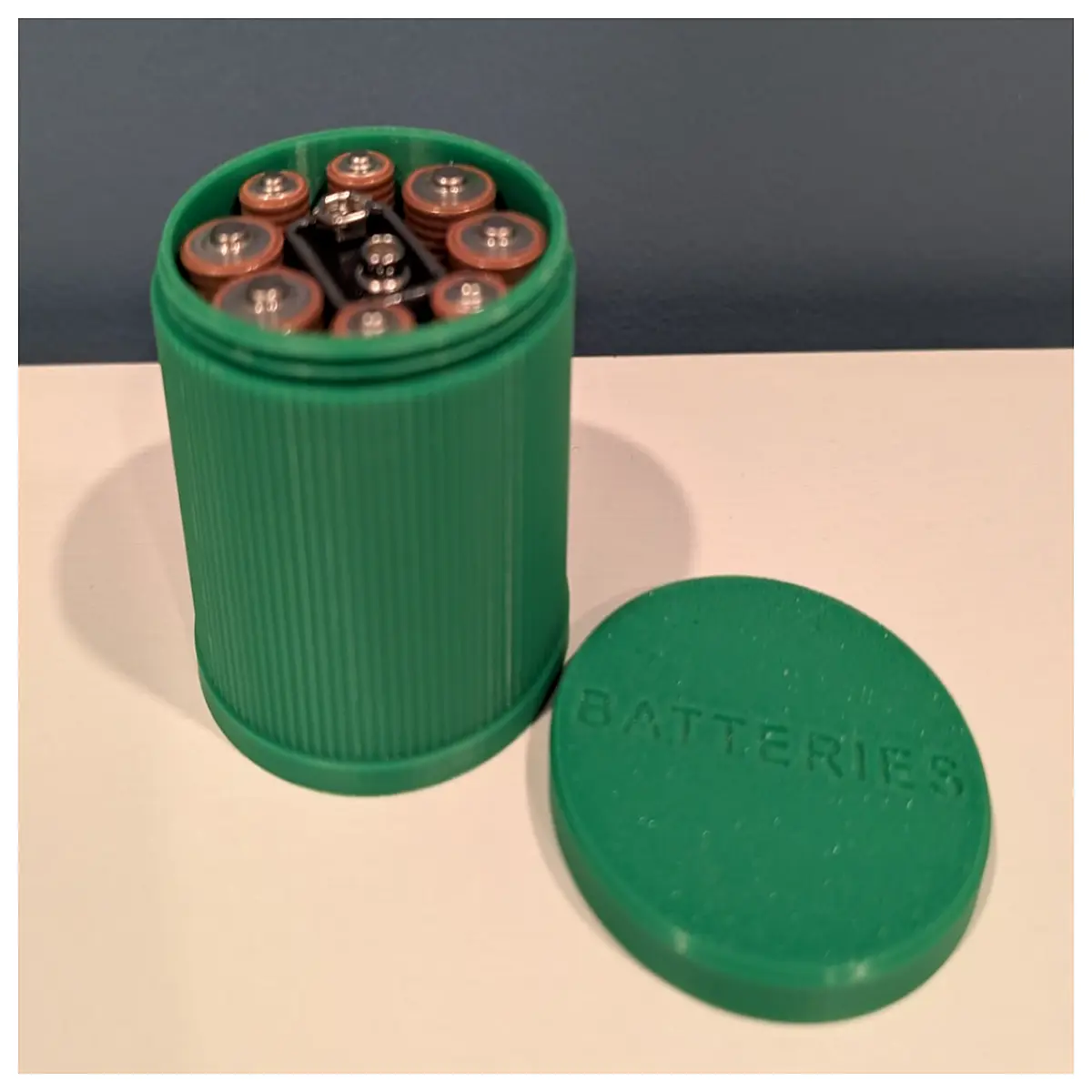 multi battery holder cap mount threaded base organizer for diy electronics project box