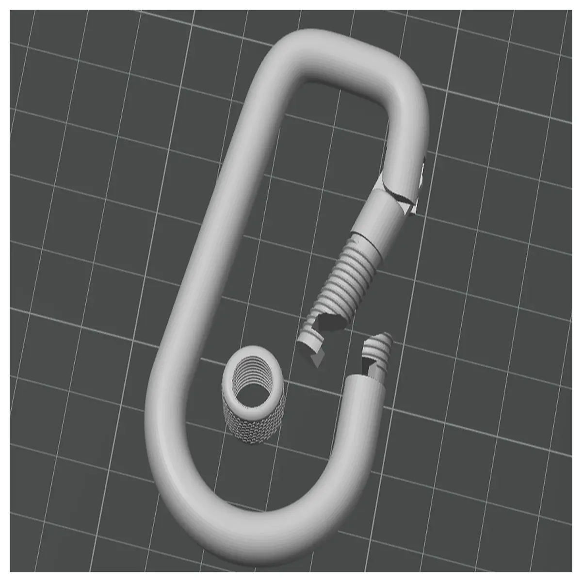 Heavy Duty Threaded Carabiner Outdoor Climbing Gear Rope Attachment Hiking Accessories Expedition Hardware