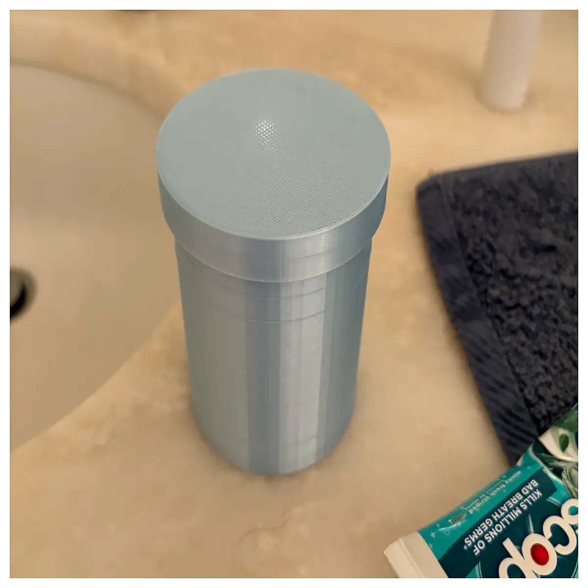 Q Tip Holder Organizer Desk Cleaning Nasal Hygiene Compact Storage for Home Office