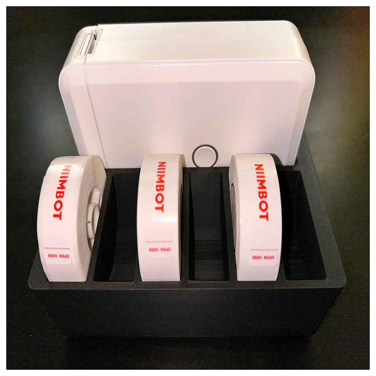 Gridfinity Niimbot D110 Label Organizer Label Management Tool Desktop Storage Label Clips Organization Supplies Label Sorting