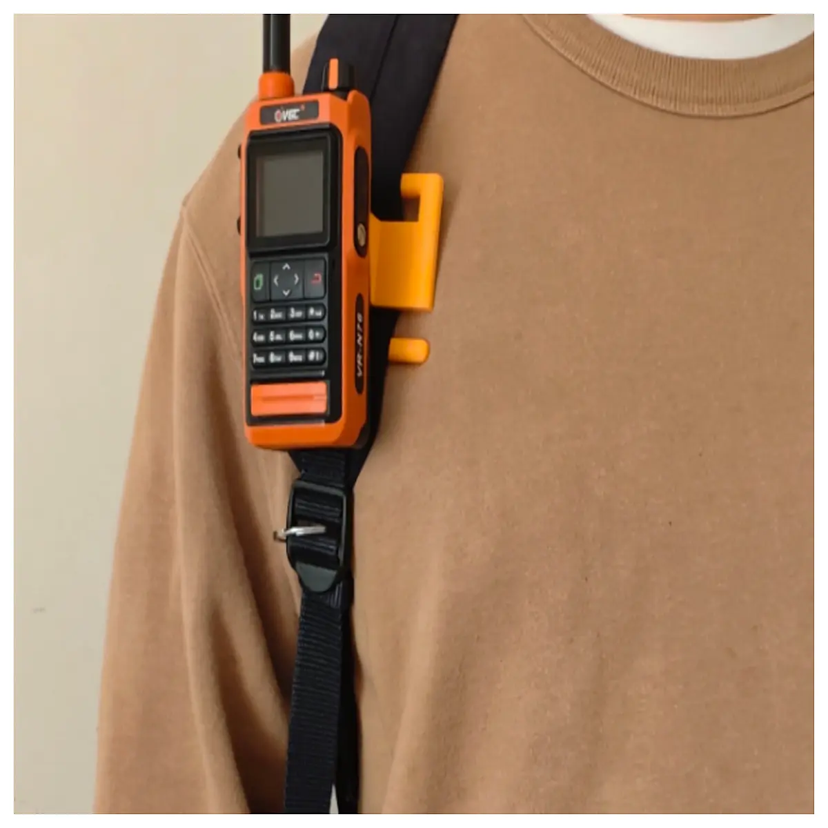 Handheld Radio Shoulder Strap Holder Wide Belt Phone Mount Outdoor Accessory Mobile Holder Support