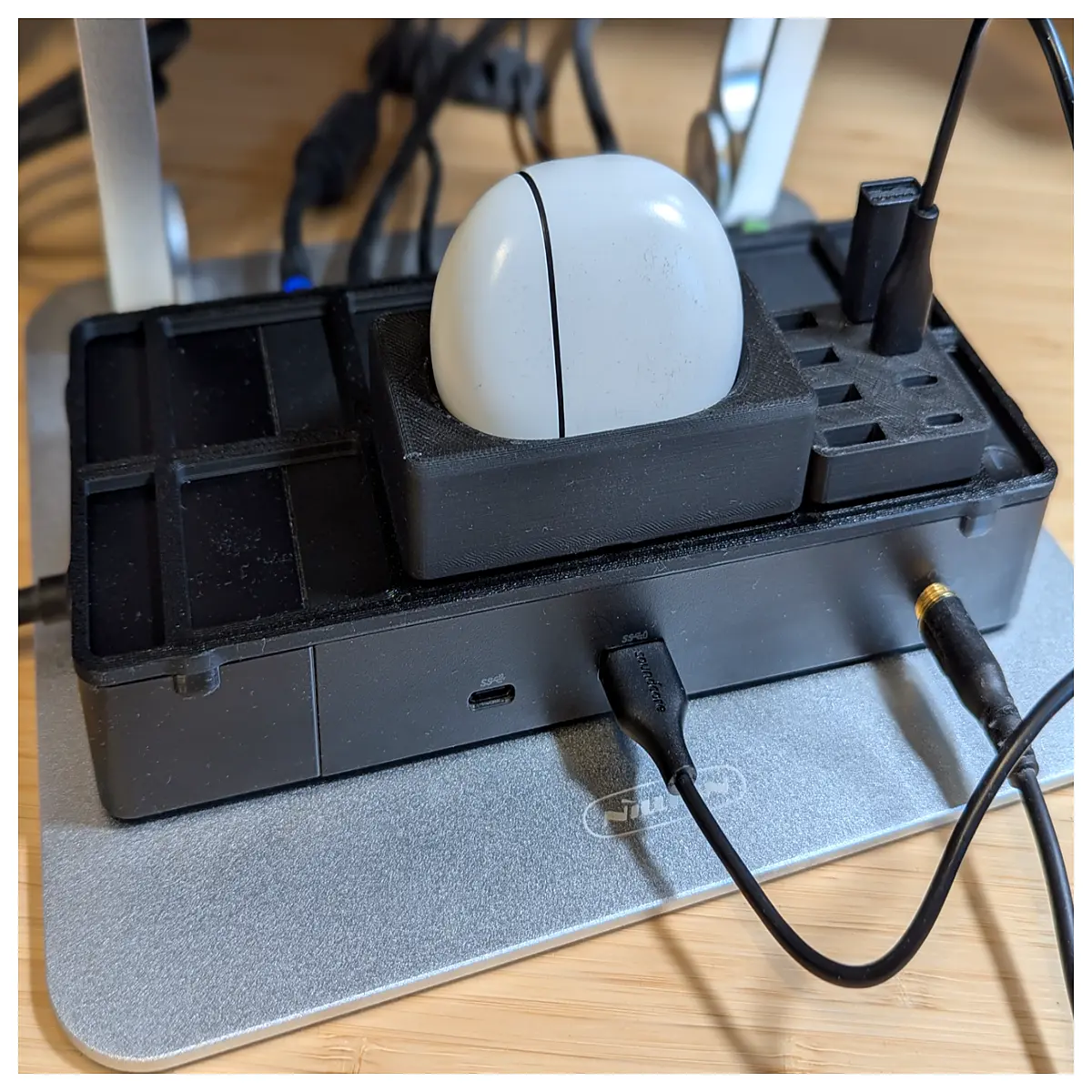 wd19 docking station gridfinity base mount holder organizer mod accessory
