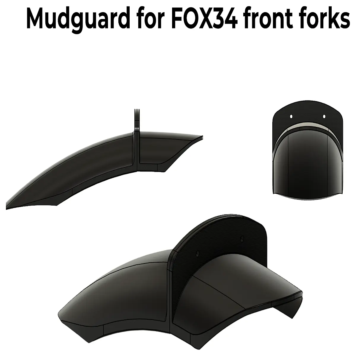 FOX 34 Fork Splash Guards Protection Cycling Outdoor Enhancements Durable Stable Control