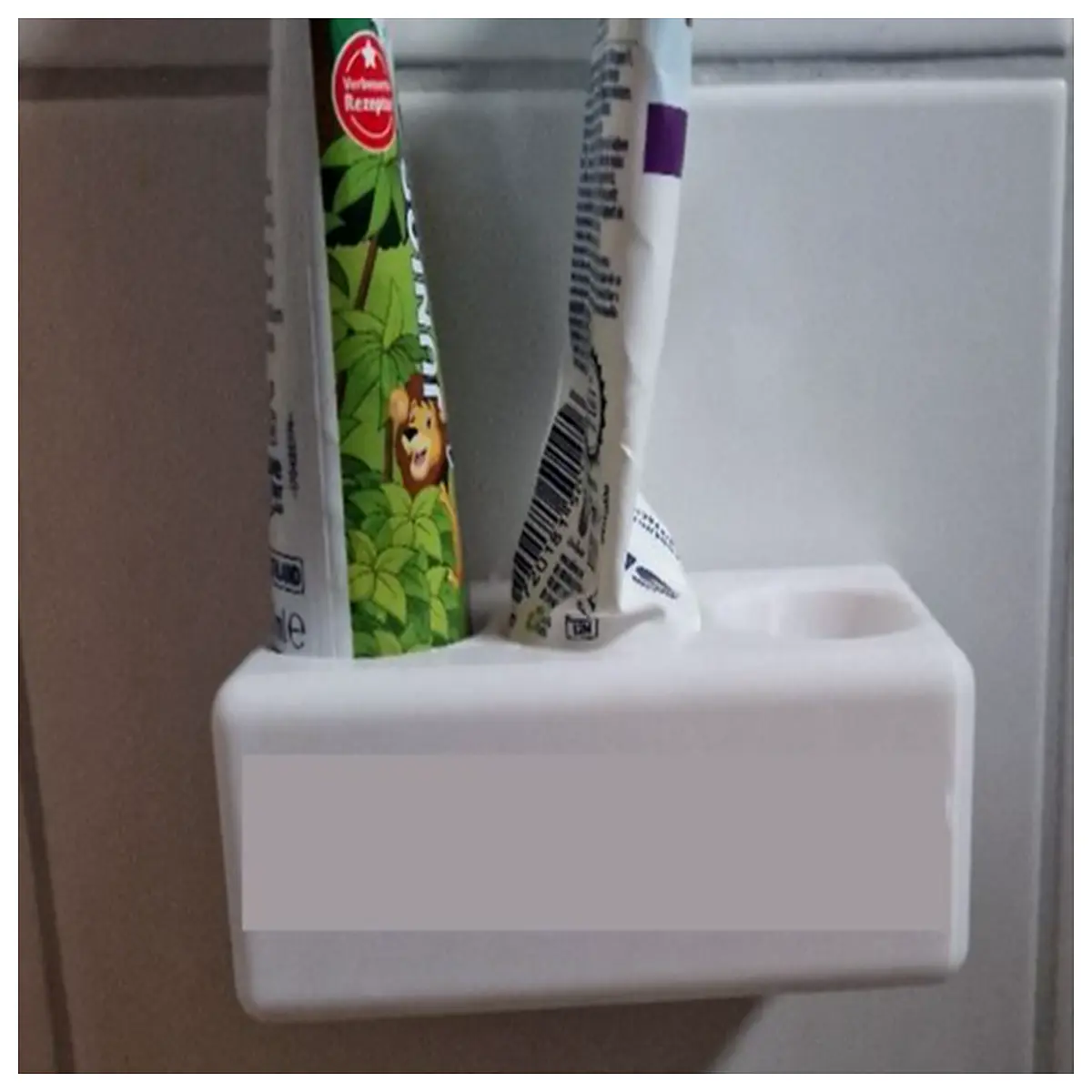 bathroom countertop toothpaste holder organizer rack for tubes dispenser