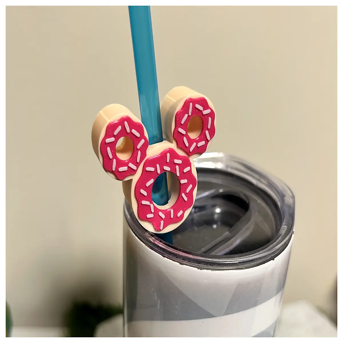 Donut Straw Set Donut Tools Party Supplies Kids Utensils Cake Decoration Donut Straw Accessories