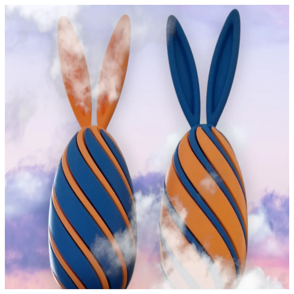 Easter Bunny Spiral Stress Relief Toy Fidget Puzzle Anxiety Relief Fun Gift Kids Activity Easter Decoration