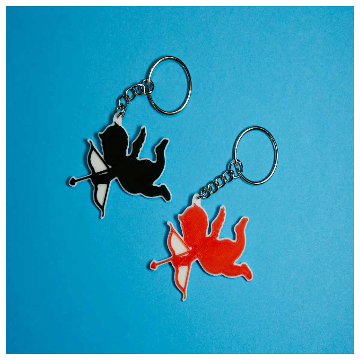 valentine s day cupid keychain romantic her him couple matching accessories charm bag pendant