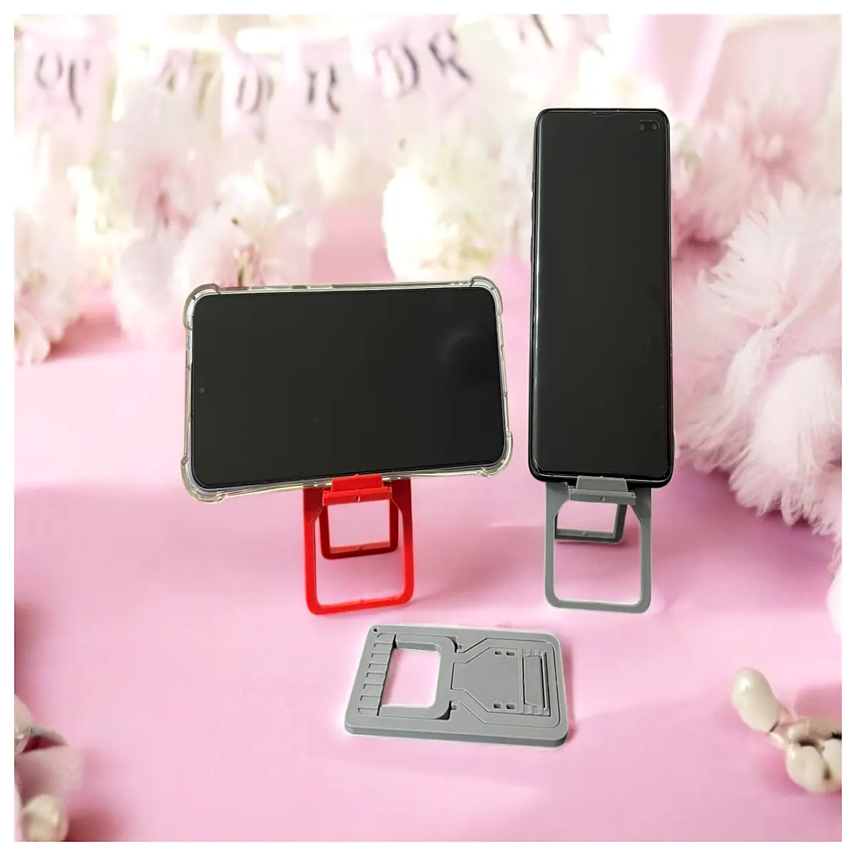 Foldable Phone Stand Card Stand for Phone Desktop Holder Adjustable Angle Phone Support Mobile Accessory