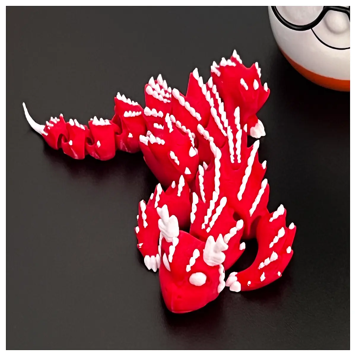 Apiformis3D Movable Joint Horn Dragon Model Collectible 3D Printed Model Dinosaur Enthusiast