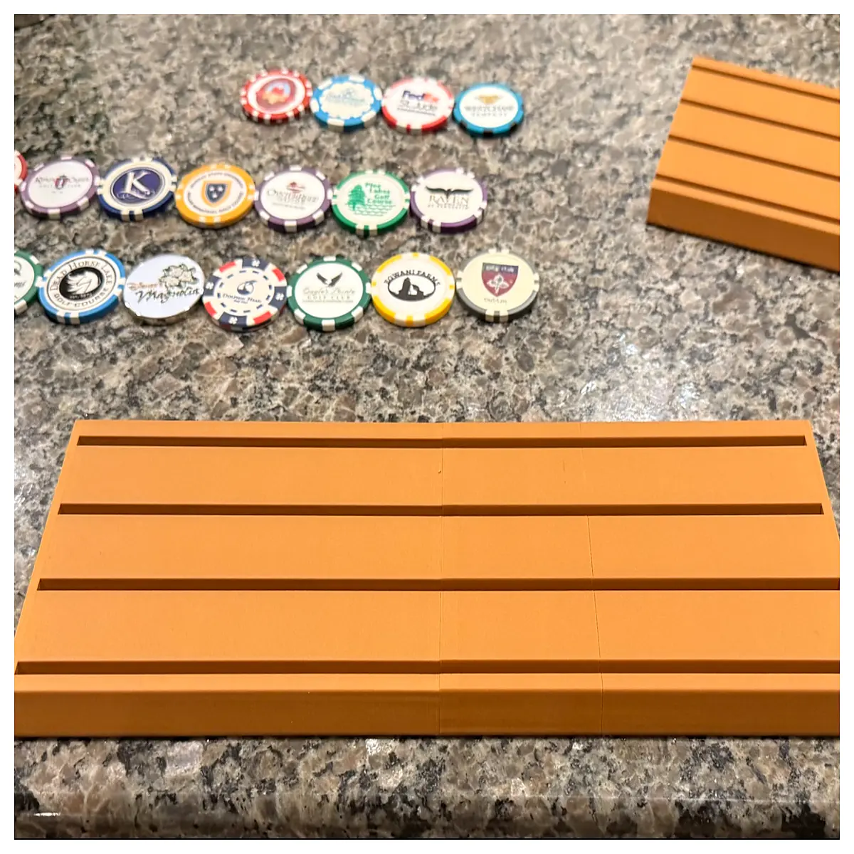 Poker Chip Display Stand Tabletop Display Poker Game Accessories Chip Holder Game Props Chip Collection