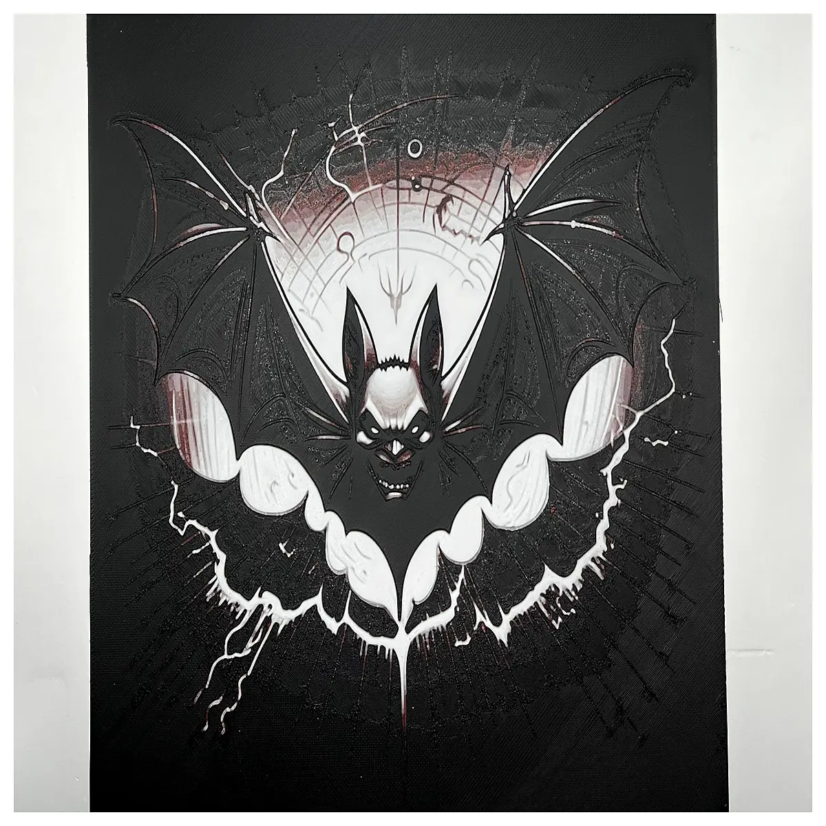 gothic vampire bat furnace decor for dungeon room spooky halloween fireplace insert metal art stove with evil wings