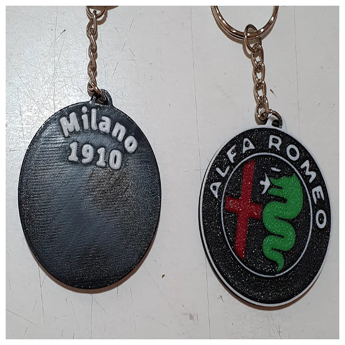 Keychain Car Accessory Keyring Decoration Key Ring Auto Parts Key Holder Italian Car Parts
