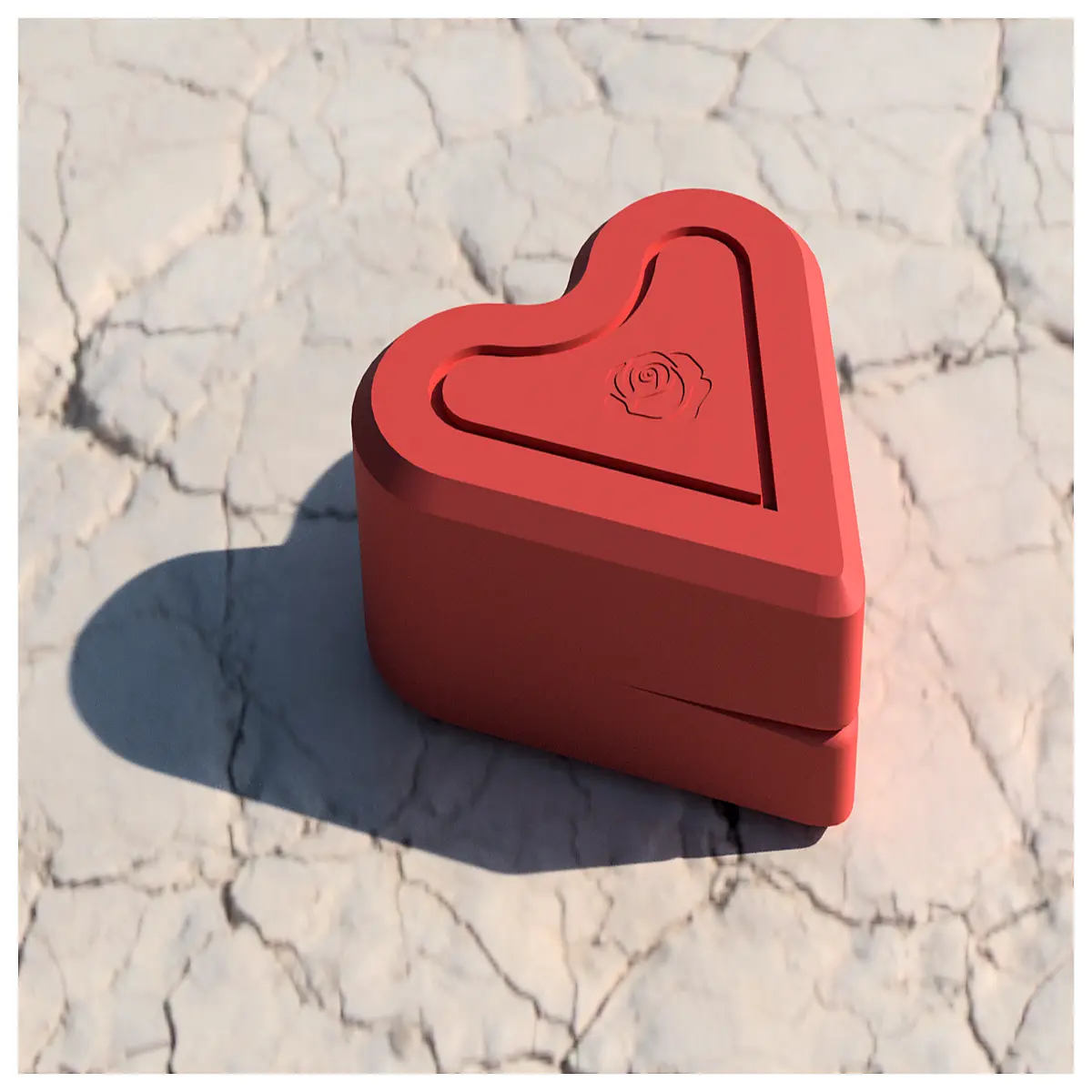Box with Rose Charm Gift Box Romantic Gift Anniversary Wedding Gift Box without Charm Box