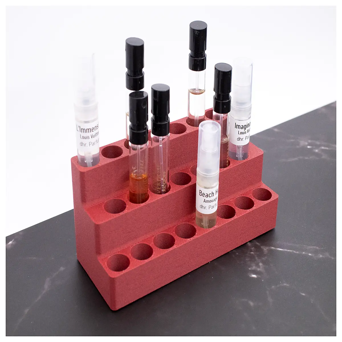 Perfume Sample Organizer Mini Sample Tubes Fragrance Diffuser Collection Bottles Suitable for Multiple s