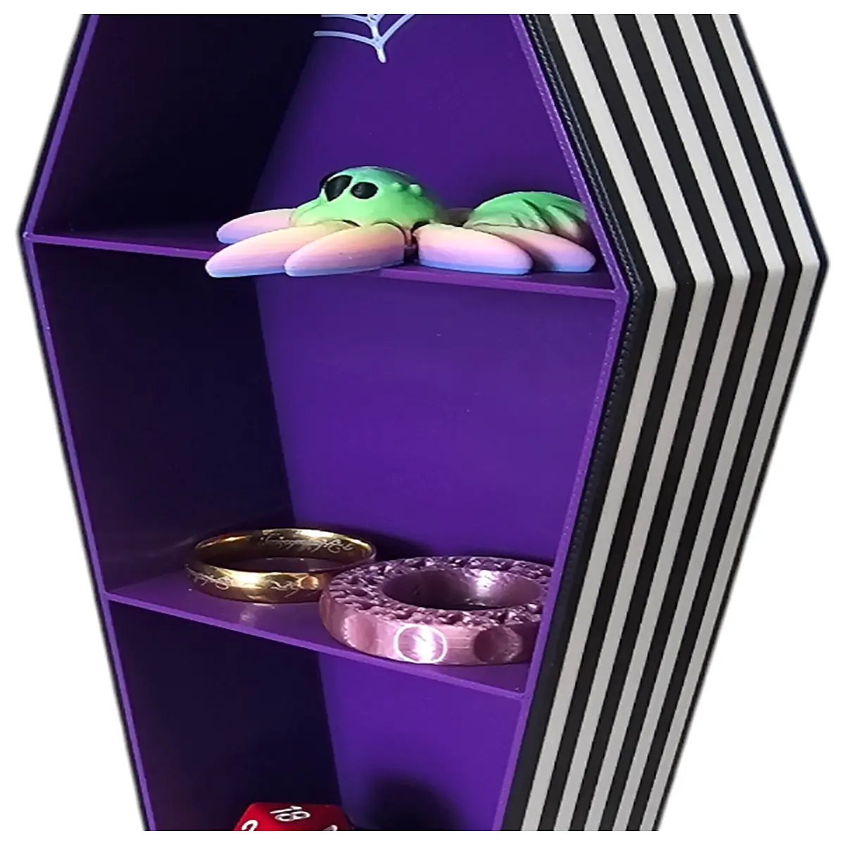 Ghost Betel Juice Coffin Stand Beverage Display Rack Fruit Holder Creative Kitchen Display Juice Organizer
