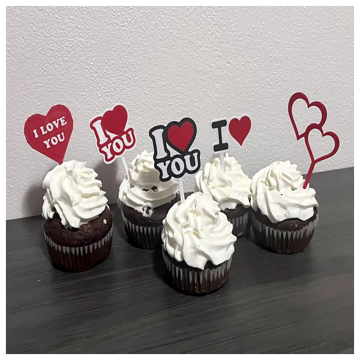 Valentine s Day Cupcake Decorations Designs Frosting Cake Toppers Party Decorations Festive Cake Accents