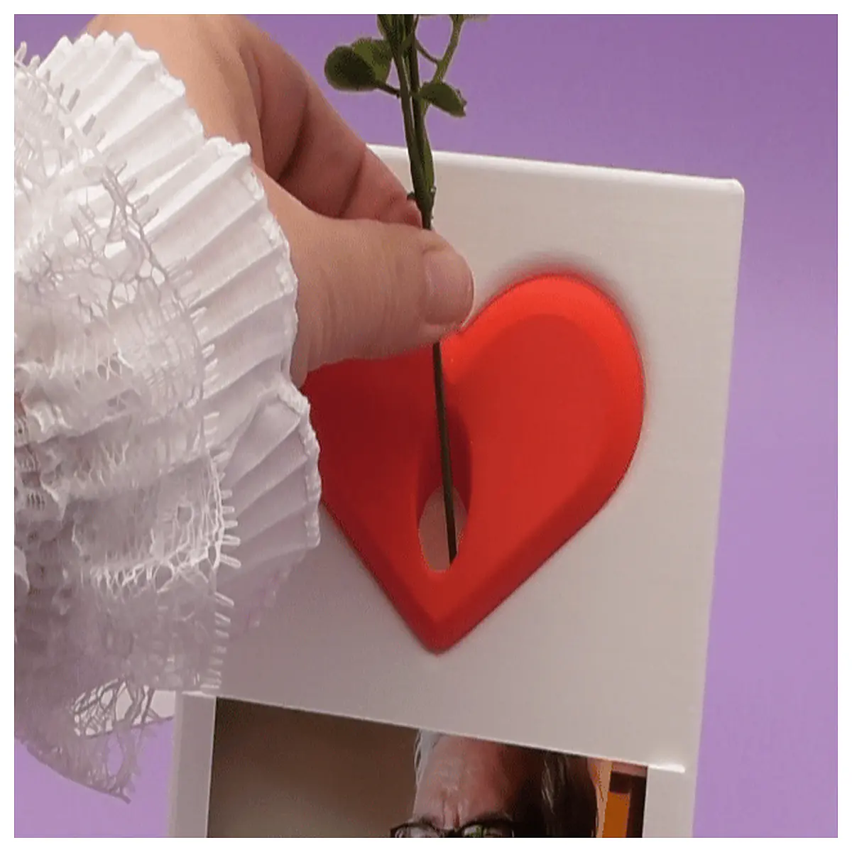romantic vase and photo frame gift set for couples anniversary valentines day bedroom decor