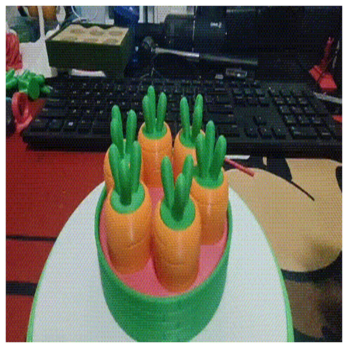 Russian Roulette Carrot Toy Fastest Carrot Pulling Game Kids Brain Teaser Fun Challenge