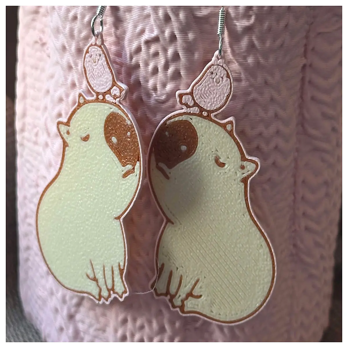 cute capybara animal earrings for women funny cartoon jewelry kawaii plush style stud earrings best friend gift ideas