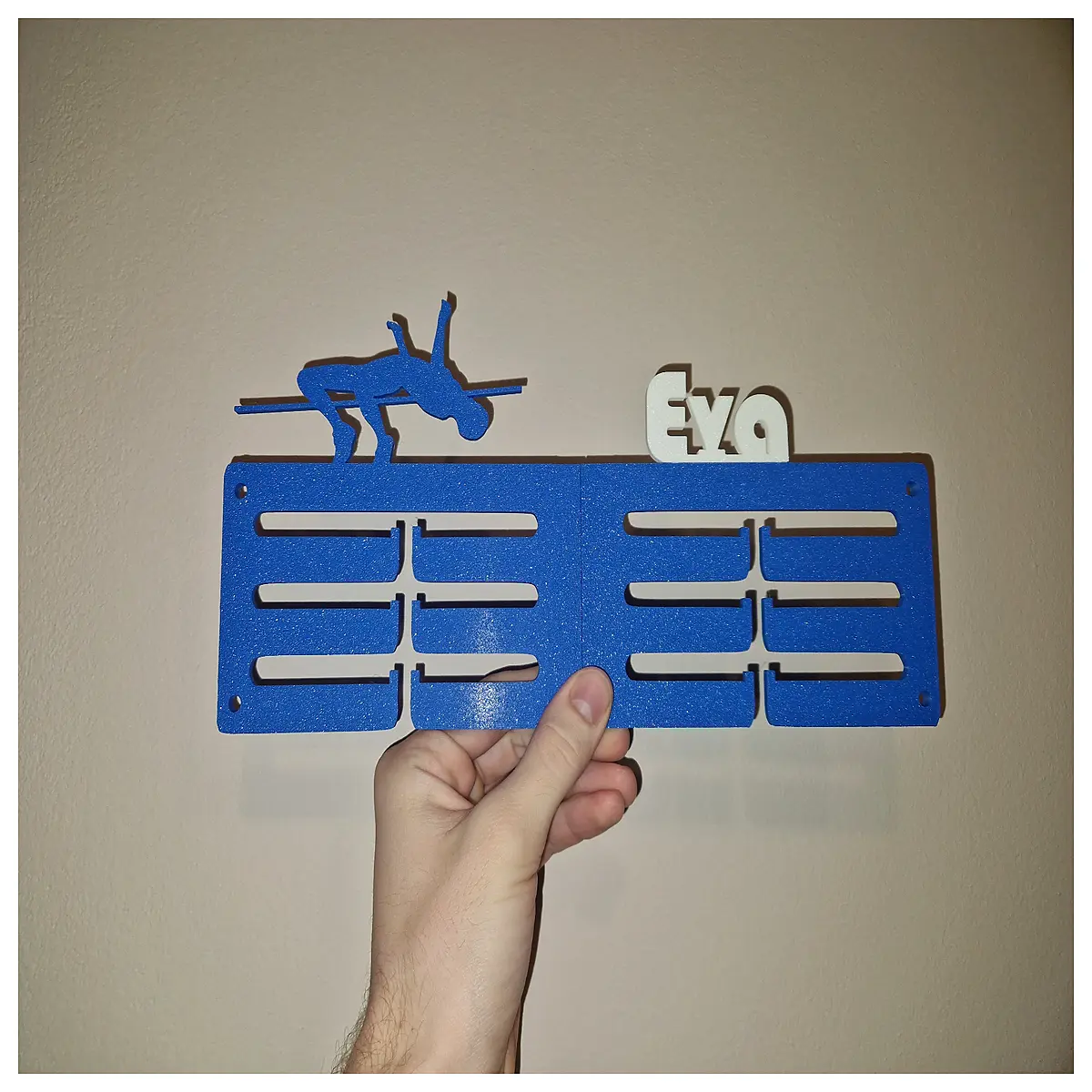 Medal Display Stand High Jump Wall Mounted Decoration Hanging Rack Wall Shelf Award Display Holder