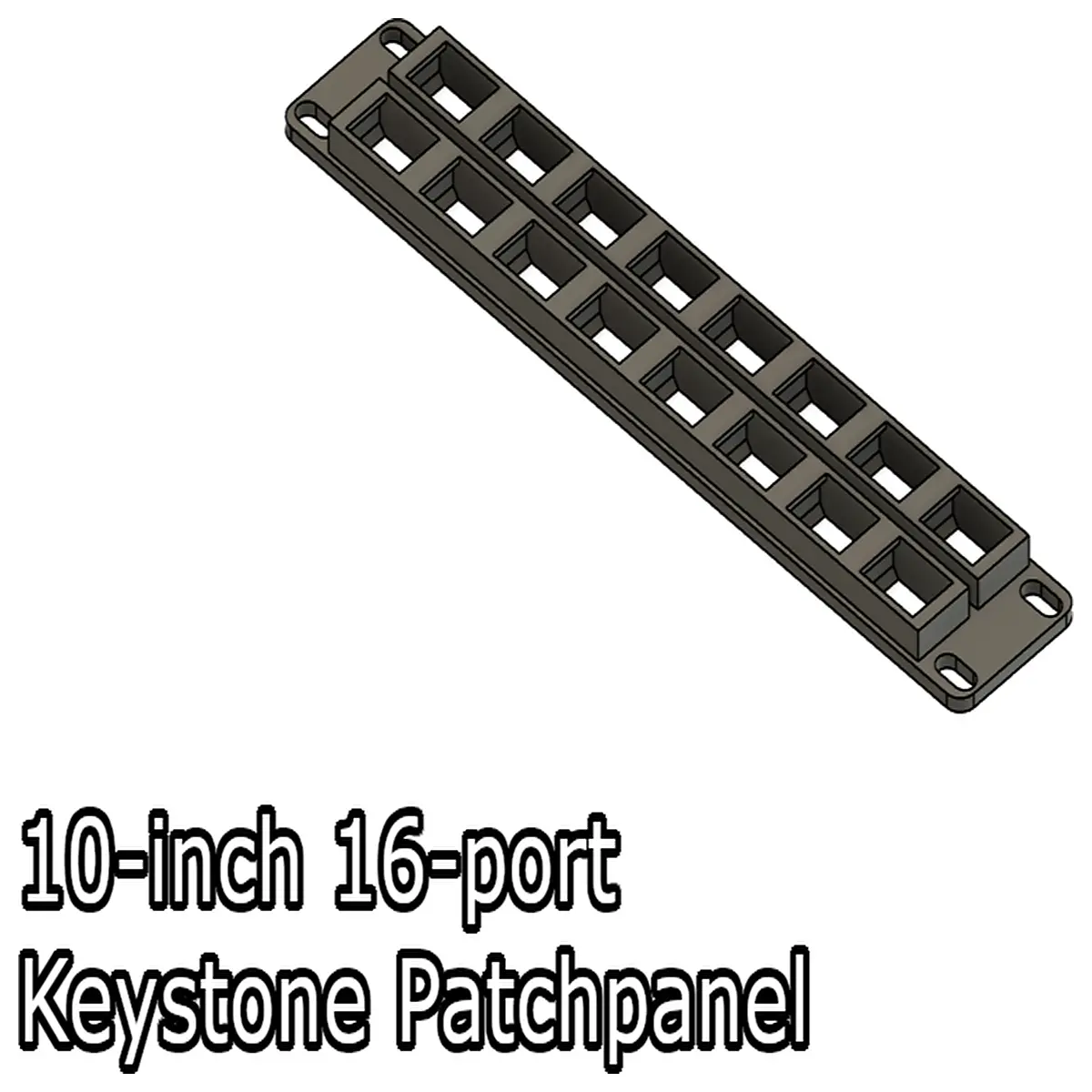 10 Inch Patch Panel 16 Port Signal Extender Cable Distributor Smart Home Video Surveillance Signal Booster