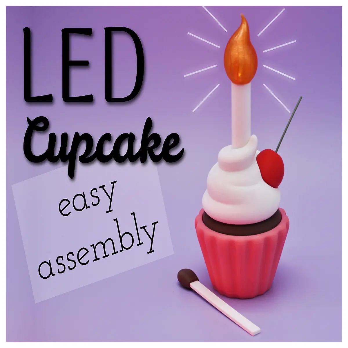 Glow Magnetic Cupcake Party Decor Birthday Gift Sparkly Treats Creative Cake Topper Party Surprise