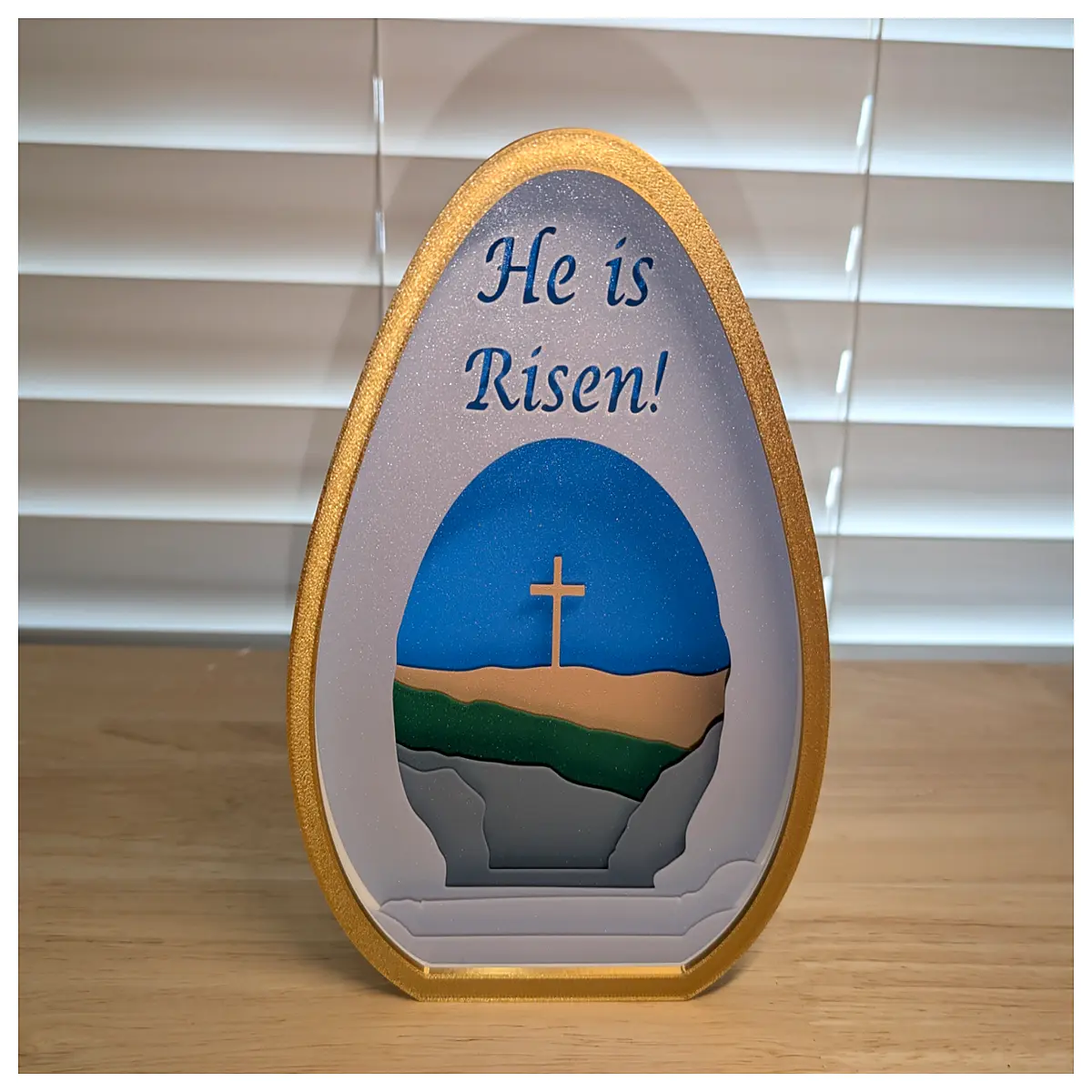 Resurrection Easter Egg Display Animation GIF Dynamic Sticker Holiday Decoration Celebration Cards Digital Greeting Creative Gift