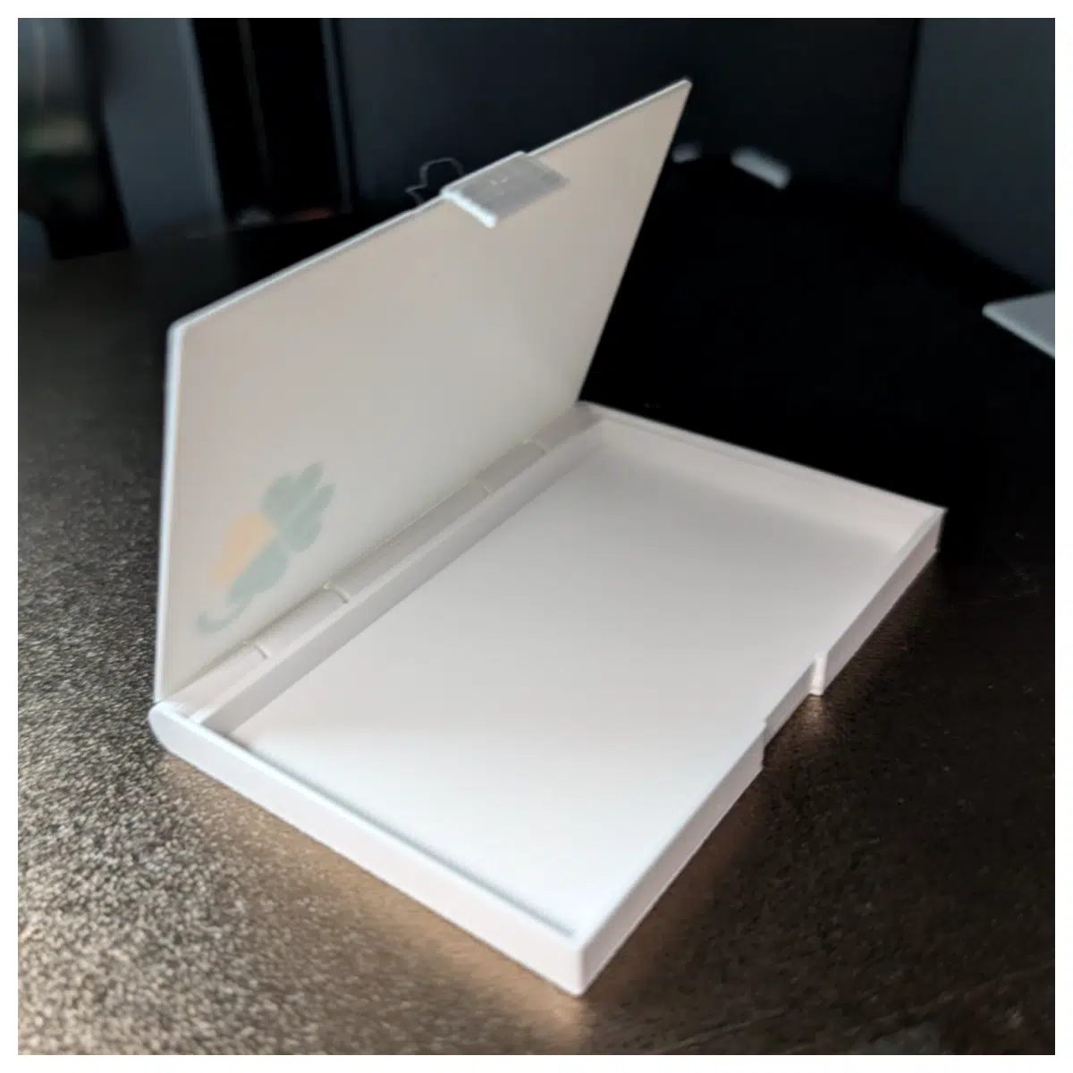 Business Card Holder Simple Card Storage Organizer Office Paper File Box Minimalist Card Case