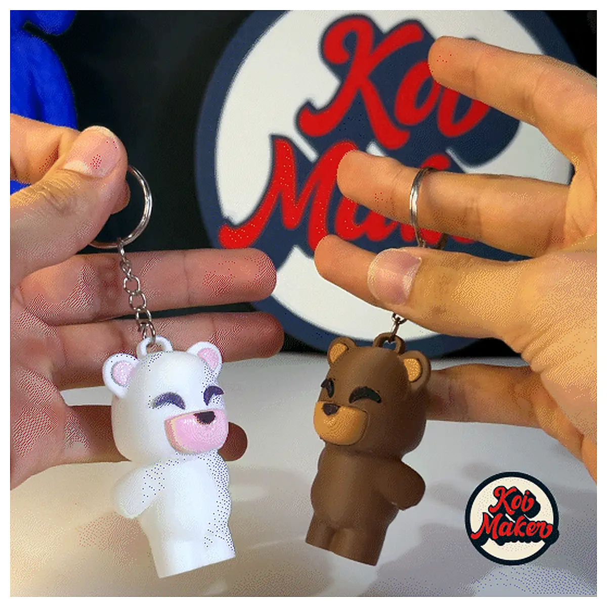 Valentine s Day Gift Magnetic Bear Keychain Romantic Anniversary Gift Decoration