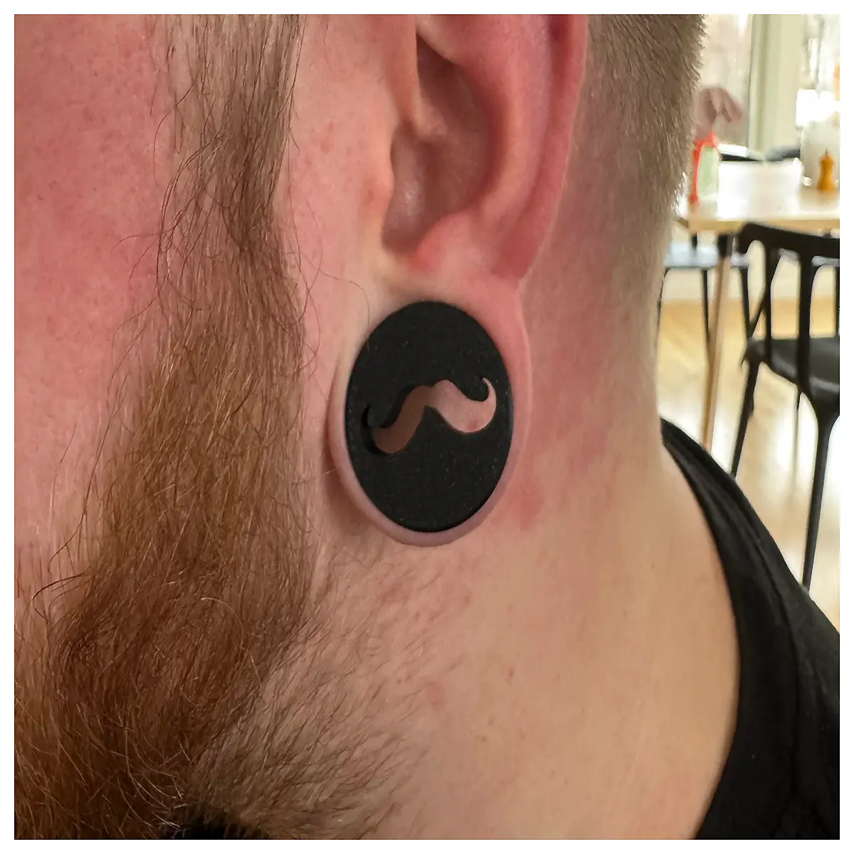 Hearing Enhancer Ear Expander Mustache 6 50mm Multi Disc Hearing Aid Accessories Improved Hearing Easy Wear