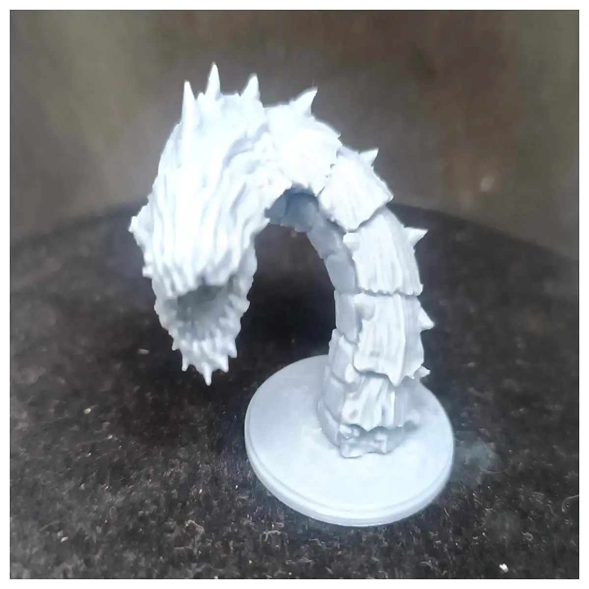 Dungeons Dragons Purple Worm Model Miniature Figure RPG Collectible Tabletop Game Decoration