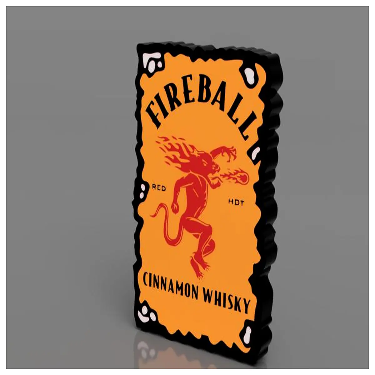Flaming Whiskey Bar Sign Decorate Pub Restaurant Home Creative Lighting Personalized Decor Whiskey Display Lighting Accessories