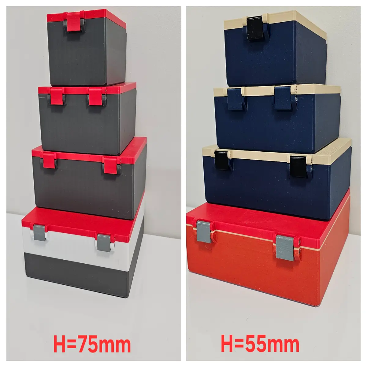 Gridfinity System Storage Box Accessories 75mm Height Organization Tools Desktop Storage Storage Solutions