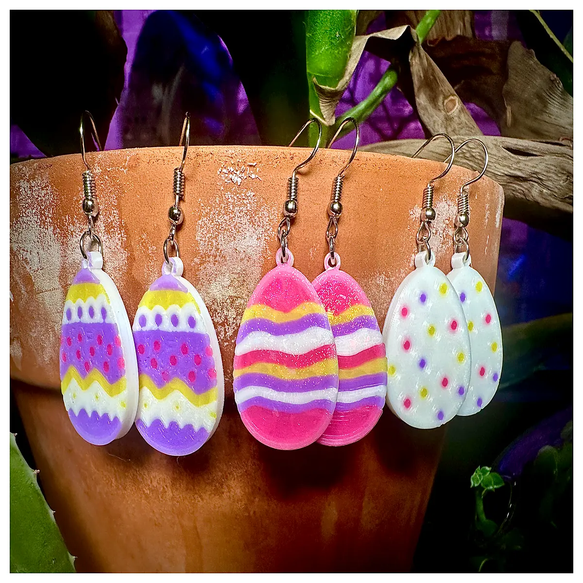 Easter Egg Earrings Women s Style Festive Decoration Rabbit Earring Party Accessories Surprise Gift Commercial Use