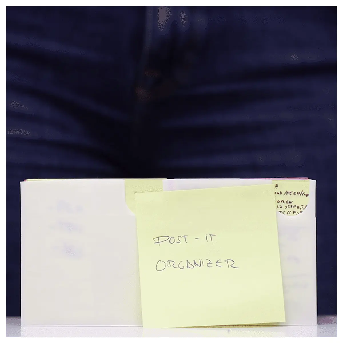 desk note pad holder organizer sticky notes desktop stationery storage box