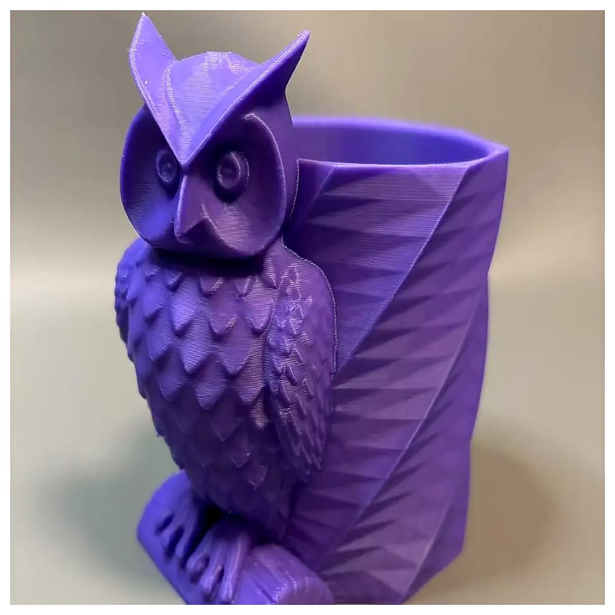 Owl Pen Holder Desktop Decoration Creative Figurine Bird Bookmark Stand Office Learning Storage