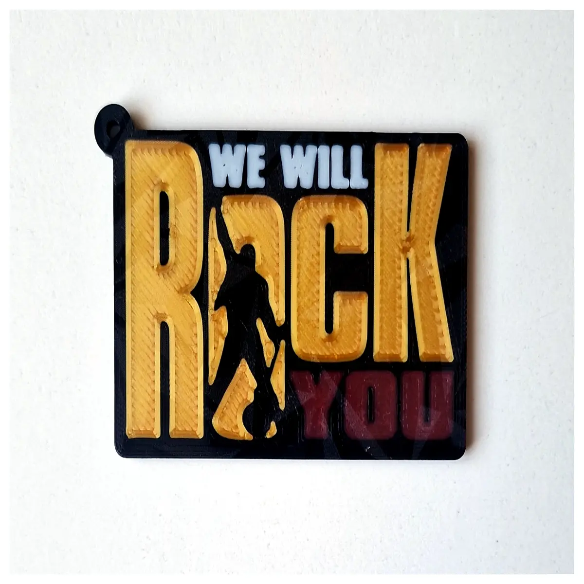 Rock and Roll Forever Keychain Rock Band Memorial Music Gift Rock Culture Decoration Keychain Accessory