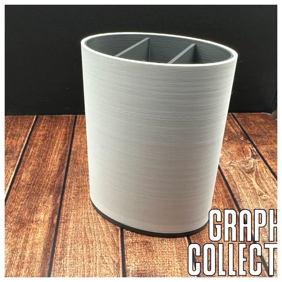 Modern Bathroom Oval Planter Segmented Ceramic Planter Garden Pot Vase Holder Bathroom Decor