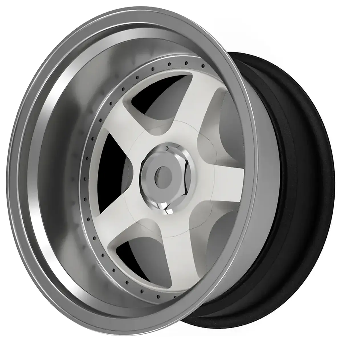 smol wheels bbs rf 18 inch black silver forged style fitment for e46 f30 g80 m2 m3 m4 performance drift