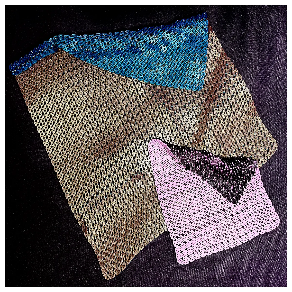 chainmail fabric for cosplay armor flexible metal mesh clothing medieval costume accessories diy protective gear material