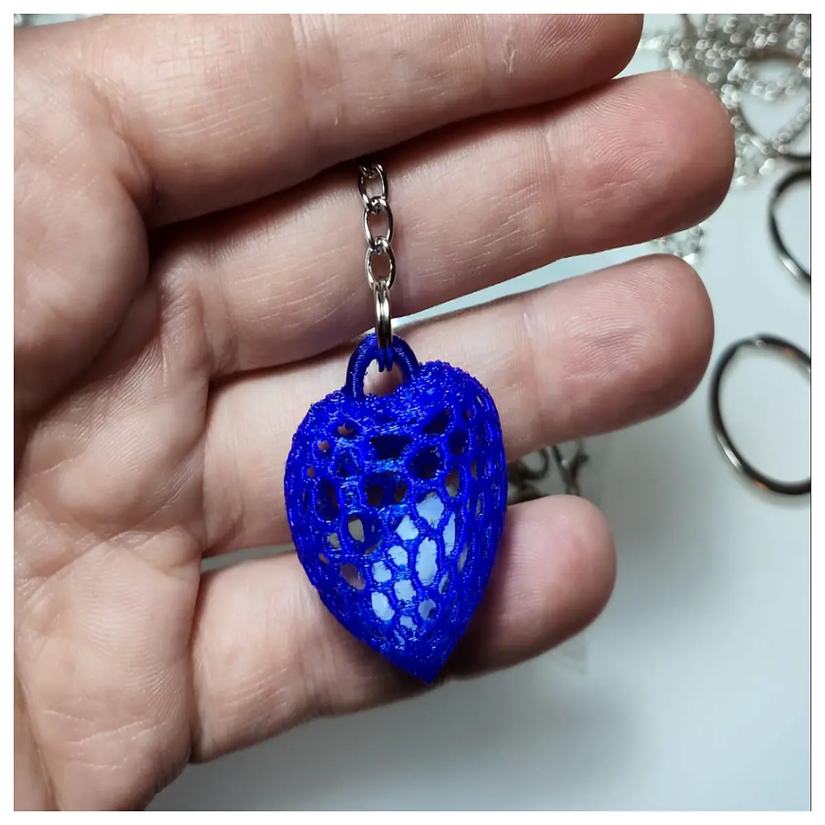 Voronoi Pendant Jewelry Love Gift Romantic Memorial Emotional Charm Necklace Accessory
